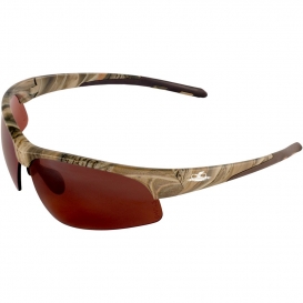 Bullhead BH161012 Wahoo Safety Glasses - Camo Frame - Brown Polarized Lens-Bull Head Safety Glasses